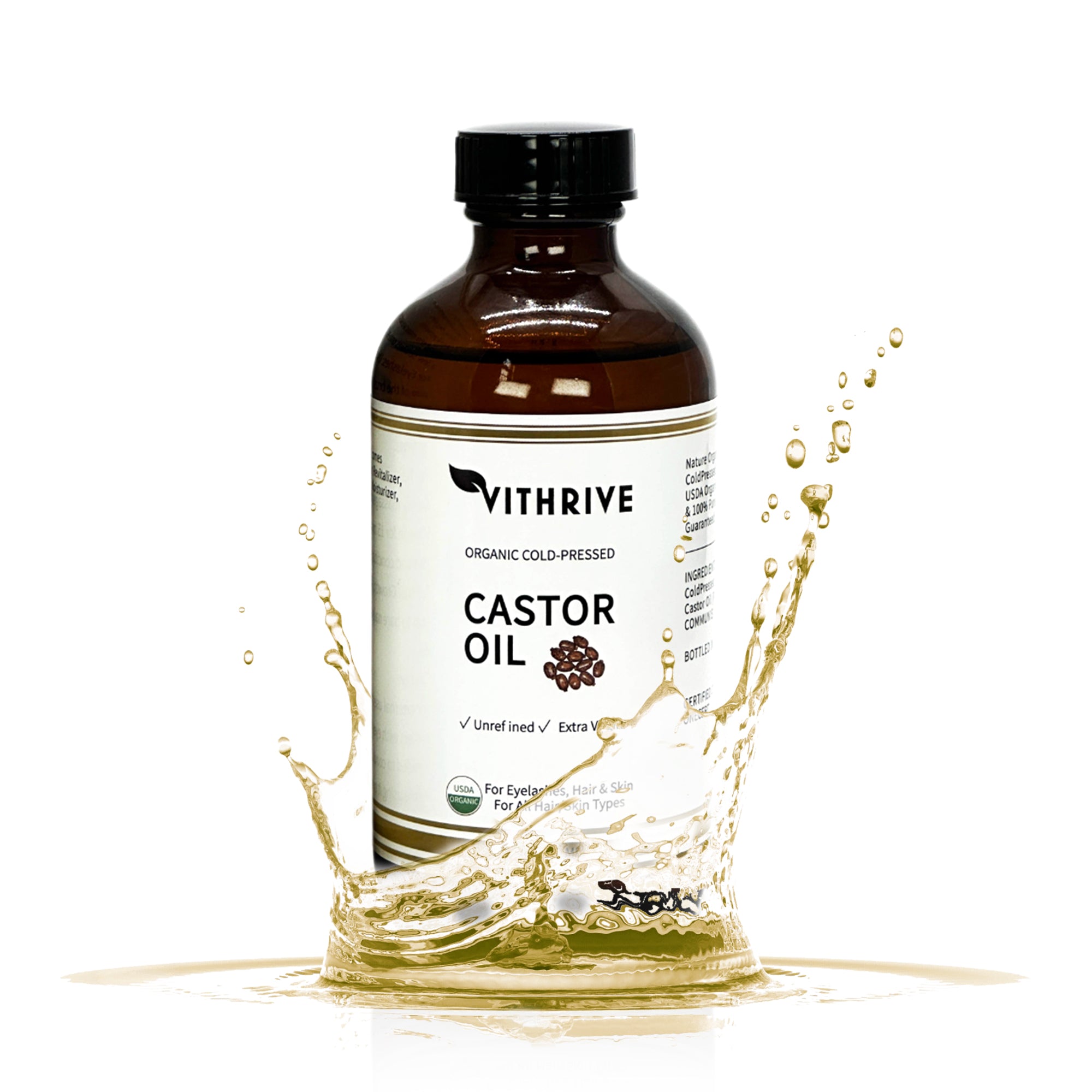 Vithrive Organic Castor Oil (2 PACK)