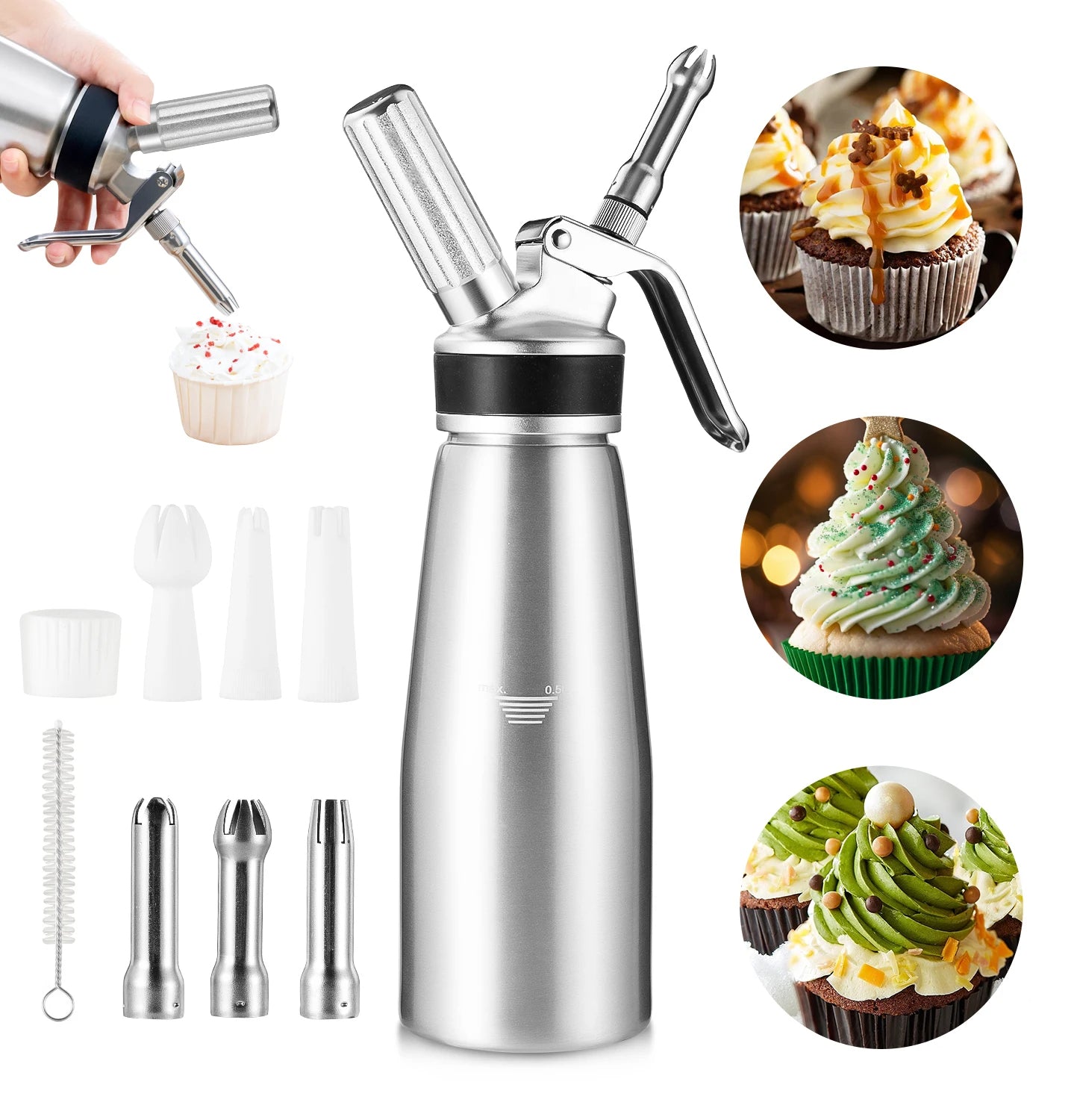Stainless Steel Culinary Cream Whipper Machine